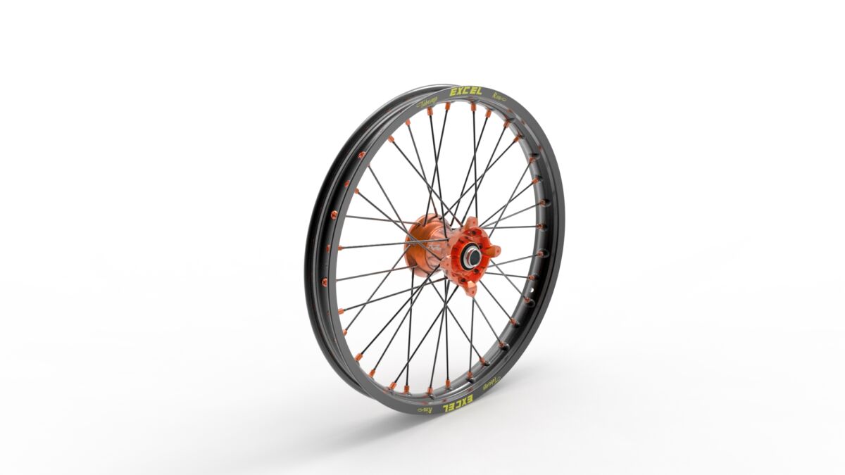 Колело ELITE MX-EN предно 1.60"x21" алуминиево оранжево KITE 20.247.1.AR