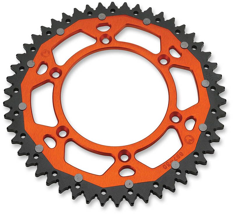 Заден зъбчат венец / 48 зъба / 428 стъпка / orangenatural / aluminumsteel MOOSE RACING 1210-895-48-14X