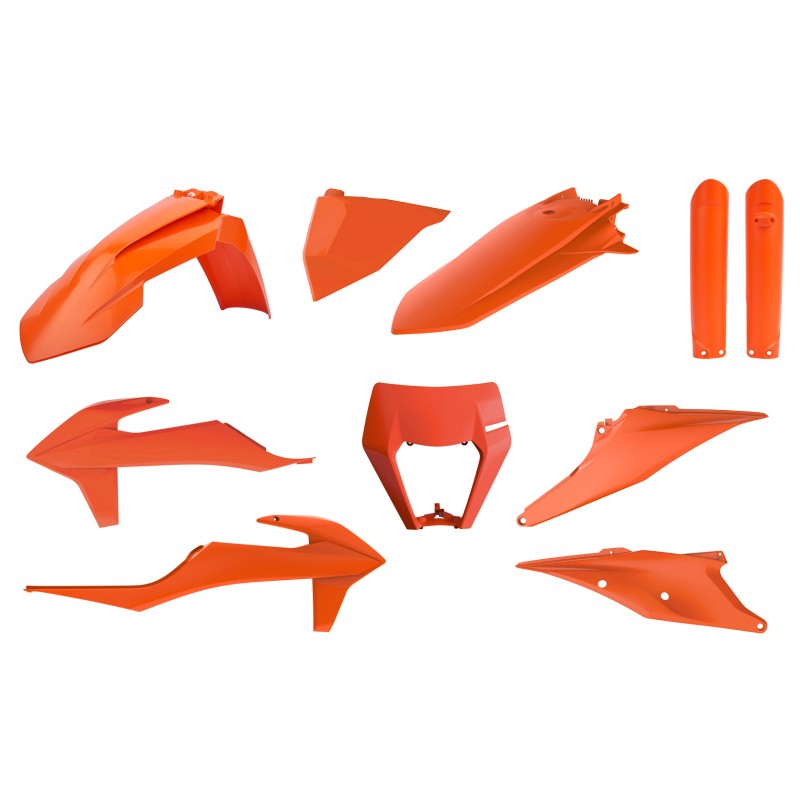 Комплект пластмаси POLISPORT Full Plastic Kit KTM EXC/EXC-F/XC-W/XCF-W (2020-23) Orange