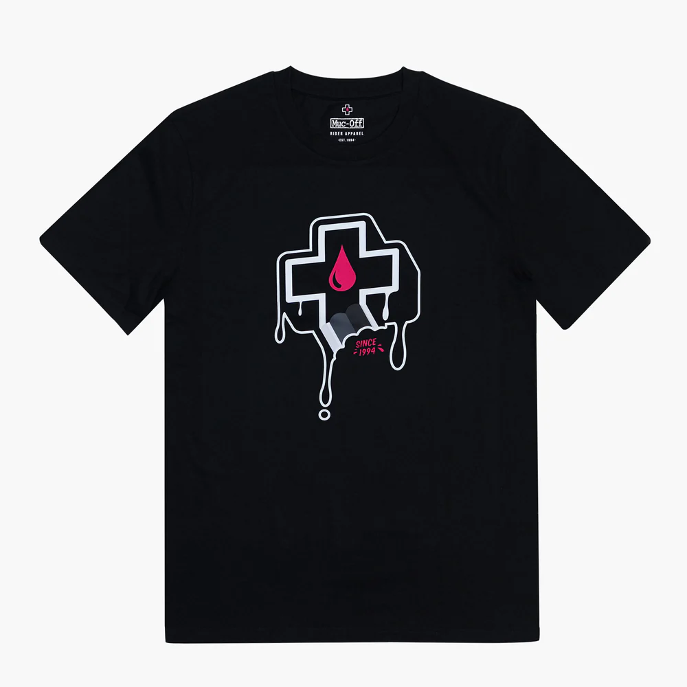 Тениска MUC-OFF MOUNTAIN CROSS BITE BLACK