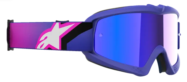 Детски мотокрос очила ALPINESTARS VISION YOUTH CORP PURPLE FLUO/MIRROR BLUE