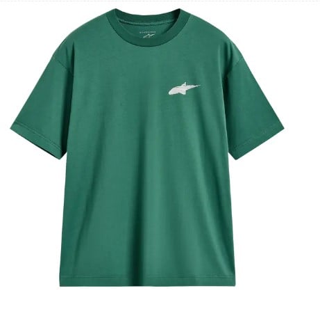 Мото тениска ALPINESTARS CSF OVERSIZED CHECKBACK GREEN