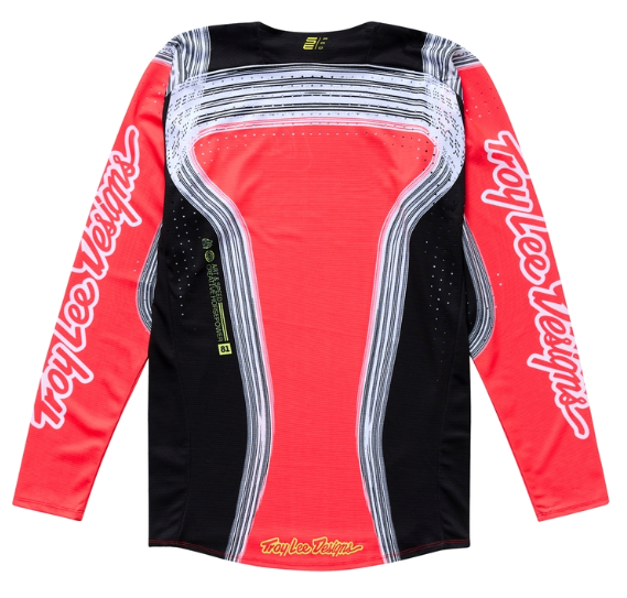 Детско мотокрос джърси TROY LEE DESIGNS SE PRO Stripes Jersey - Infra Red/Black
