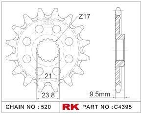 ПРЕДНО ЗЪБНО К-ЛО RK C4395-14-8Q