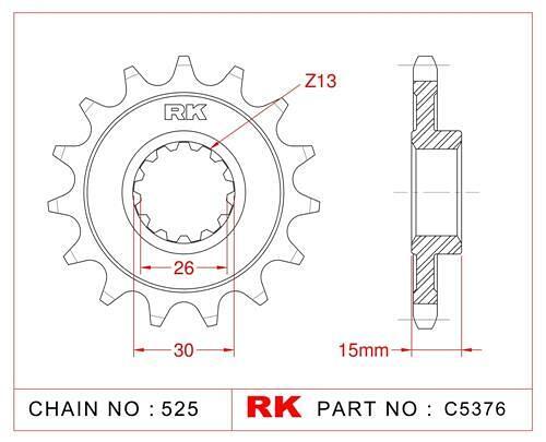 ПРЕДНО ЗЪБНО К-ЛО RK C5376-17 2Q