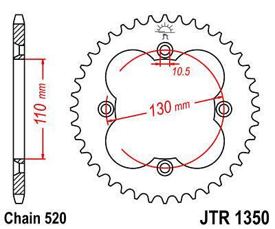 ЗАДНО.ЗЪБ.КОЛЕЛО JTR1350.39