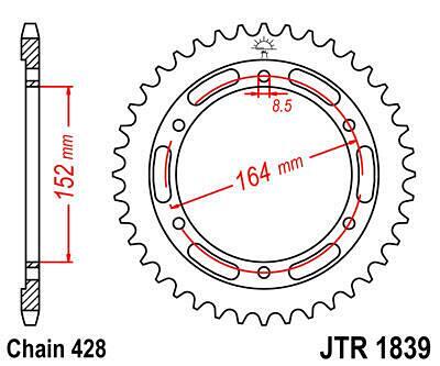 ЗАДНО.ЗЪБ.КОЛЕЛО JTR1839.55