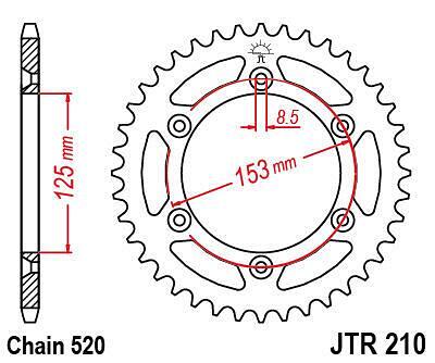 ЗАДНО.ЗЪБ.КОЛЕЛО JTR210.46