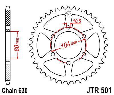 ЗАДНО.ЗЪБ.КОЛЕЛО JTR501.39