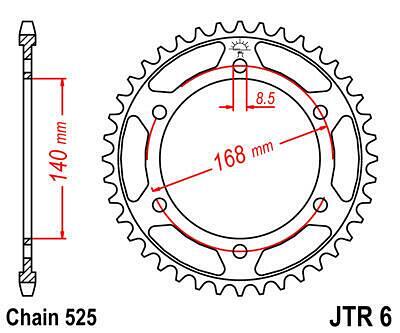 ЗАДНО.ЗЪБ.КОЛЕЛО JTR6.47