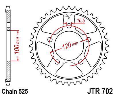 ЗАДНО.ЗЪБ.КОЛЕЛО JTR702.40