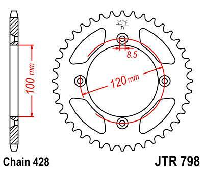 ЗАДНО.ЗЪБ.КОЛЕЛО JTR798.47