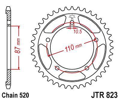 ЗАДНО.ЗЪБ.КОЛЕЛО JTR823.46