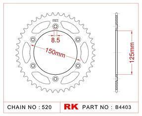 ЗАДНО ЗЪБНО К-ЛО RK B4003-48