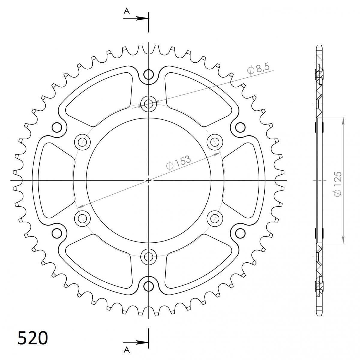 ЗАДНО ЗЪБНО К-ЛО RST-210:50 RED