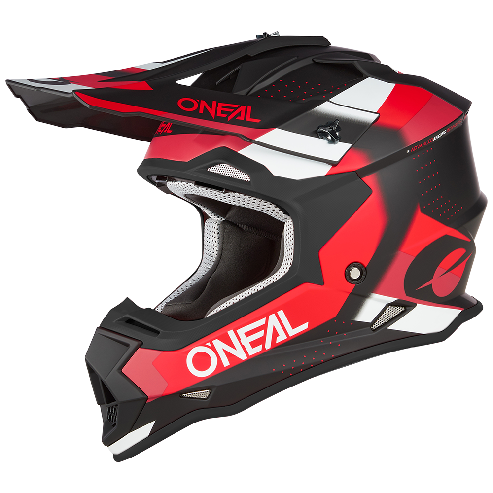 Мотокрос каска O'NEAL 2SERIES SPYDE V.23 BLACK/RED/WHITE