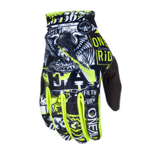 Детски мотокрос ръкавици O'NEAL MATRIX ATTACK  BLACK/HI-VIZ