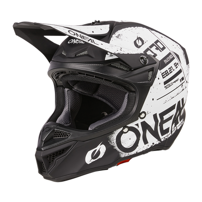 Мотокрос каска O'NEAL 5SERIES SCARZ BLACK/WHITE V.24
