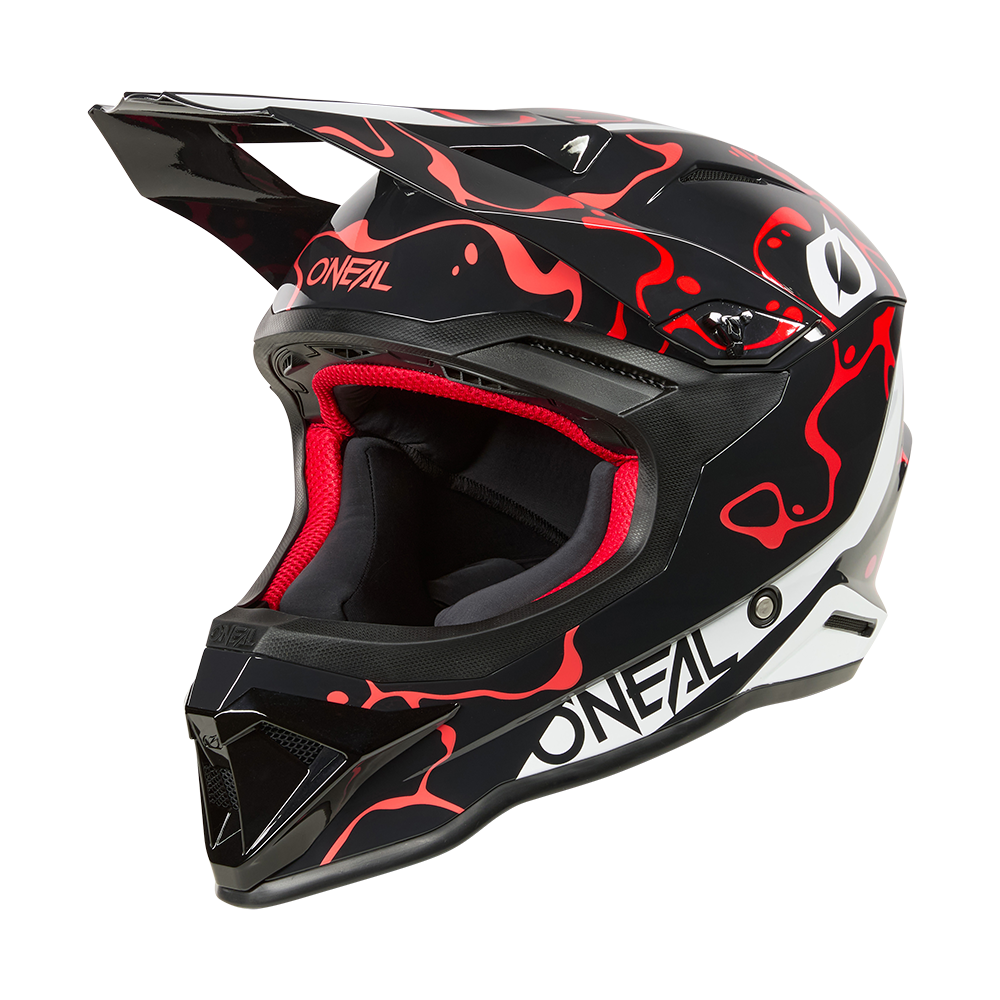 Каска O'NEAL 1SERIES SPLASH BLACK/RED V.26