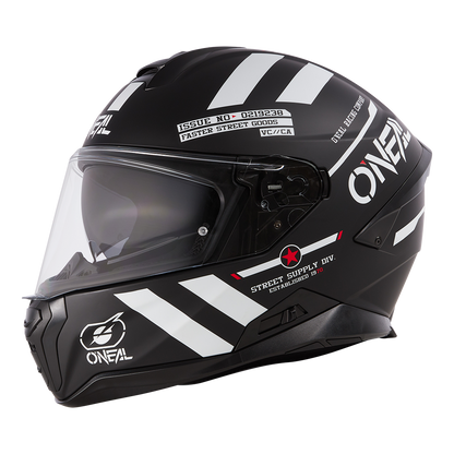 Каска O'NEAL CHALLENGER WARHAWK BLACK/WHITE/RED V.24