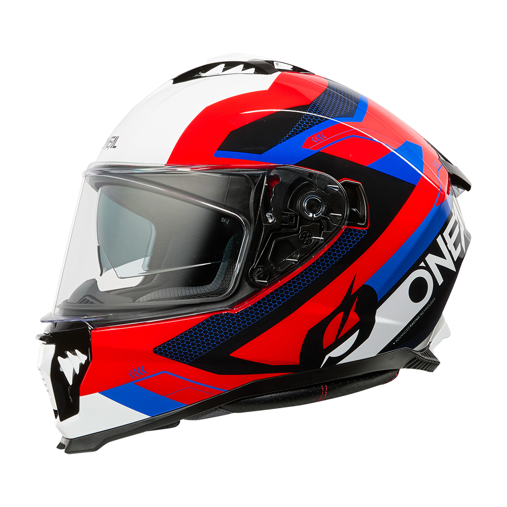 Каска O'NEAL CHALLENGER EXO BLACK/WHITE/RED/BLUE V.25