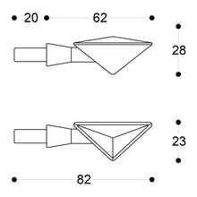 LED мото мигачи BARRACUDA Z-LED B-LUX BLUE