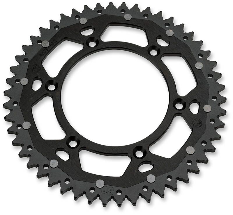 Заден зъбчат венец / 50 зъба / 428 стъпка / BLACKNATURAL / ALUMINUMSTEEL MOOSE RACING 1210-895-50-10X