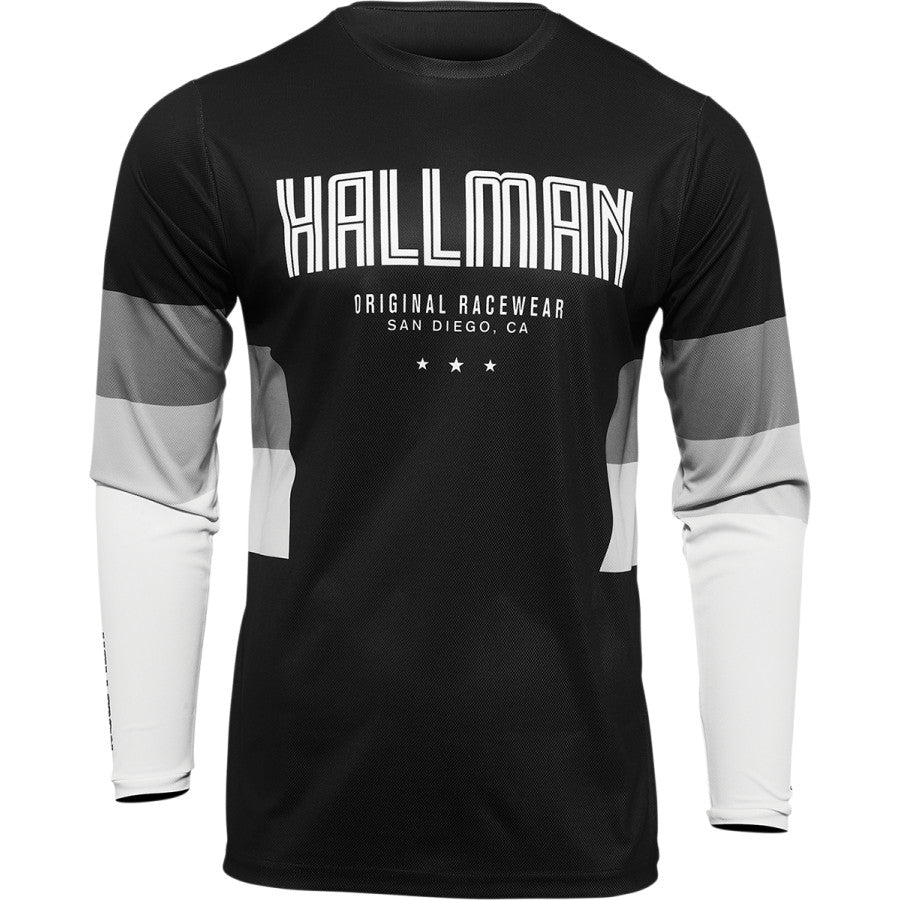 Мотокрос джърси THOR HALLMAN DIFFER DRAFT BLACK/WHITE