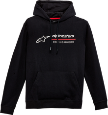 Мото суитшърт ALPINESTARS HOODIE LINEAR-RAC BLACK