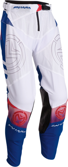 Мотокрос брич MOOSE RACING SAHARA WHITE/RED/BLUE
