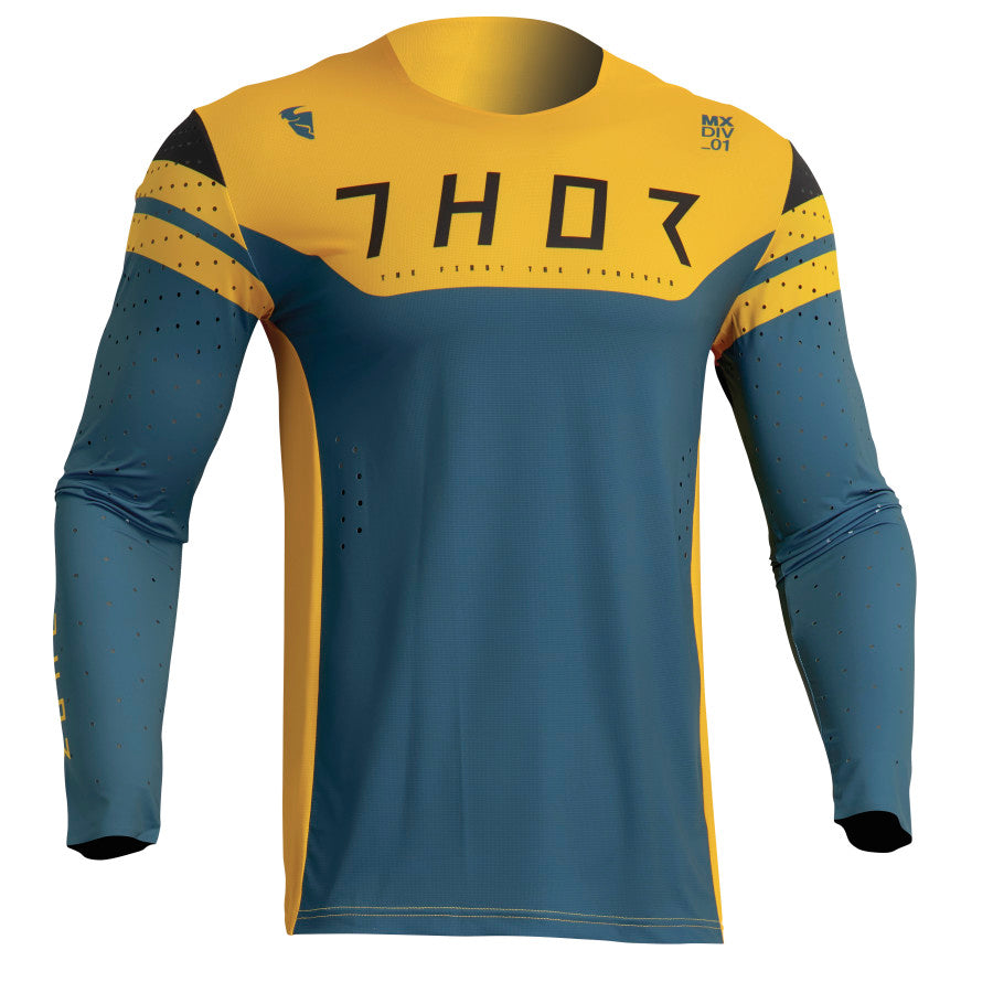 Мотокрос джърси THOR PRIME RIVAL TEAL/YELLOW