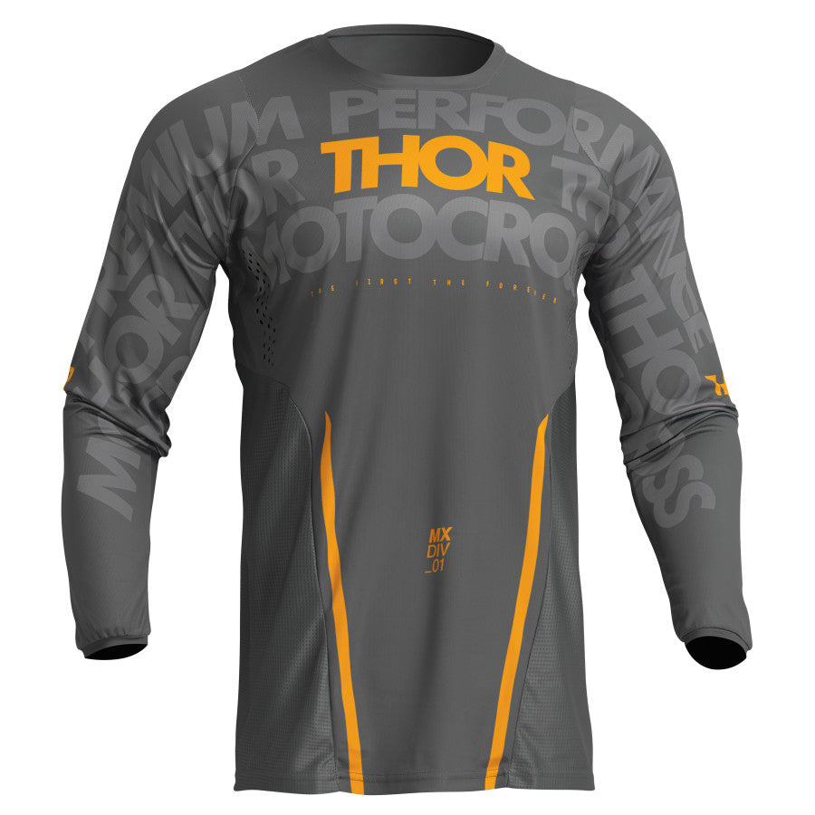 Мотокрос джърси THOR PULSE MONO DARK GRAY/YELLOW