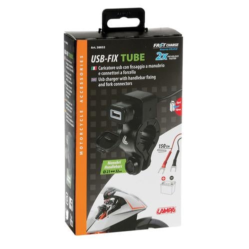 USB зарядно за мотоциклет 2400 mA - 12/24V 38832
