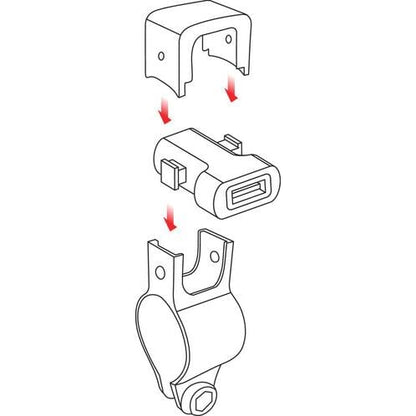 USB зарядно за мотоциклет 2400 mA - 12/24V 38832