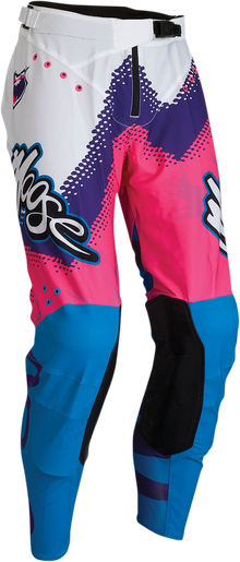 Мотокрос брич MOOSE RACING AGROID WHITE/PINK/BLUE