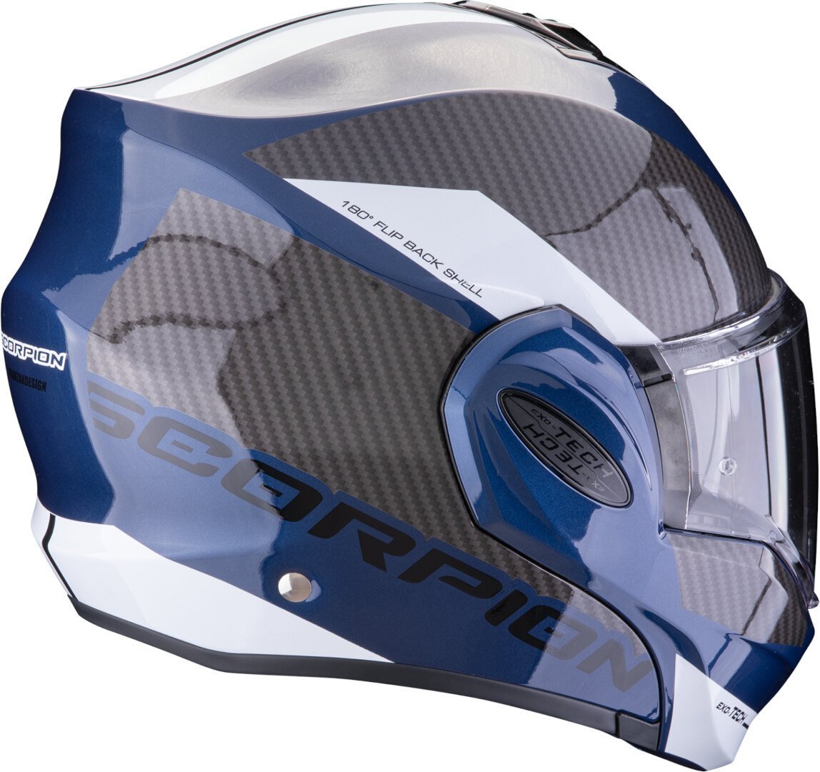 Каска Scorpion Exo-Tech Evo Team Blue/Black/White