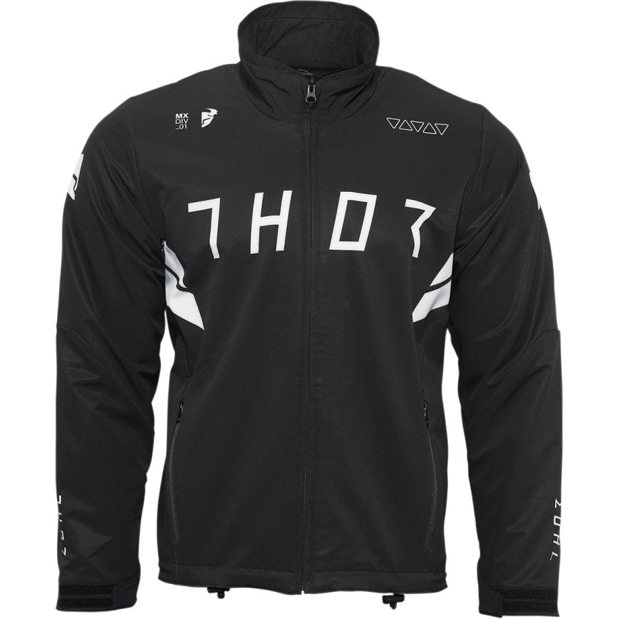 Ендуро яке THOR WARM UP JACKET BLACK/WHITE