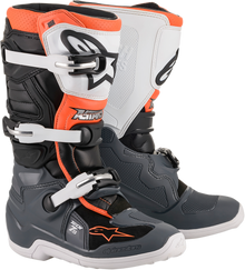 Детски мотокрос ботуши ALPINESTARS Tech 7S GRAY/ORANGE/WHITE