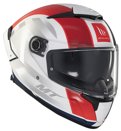 Каска MT THUNDER 4 SV TREADS C7 GLOSS WHITE/BLUE/RED