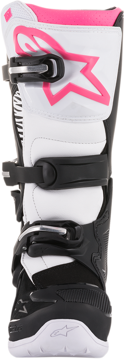 Дамски мотокрос ботуши ALPINESTARS Stella Tech 3 BLACK/WHITE/PINK