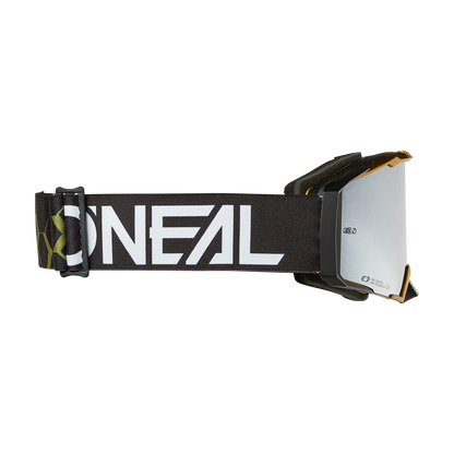 Мотокрос очила O'NEAL B-33 HEXA BLACK/GOLD - SILVER MIRROR V.26