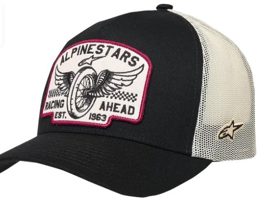 Шапка ALPINESTARS CRV BILL TRUCK HERITAGE PATCH BLACK/NATURAL