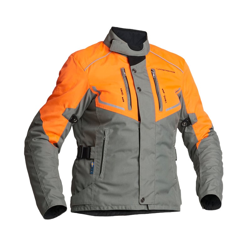 Дамско текстилно мото яке Lindstrands Halden Fog/Orange