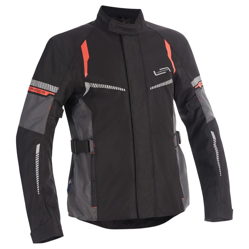 Текстилно мото яке Lindstrands Backafall Black/grey