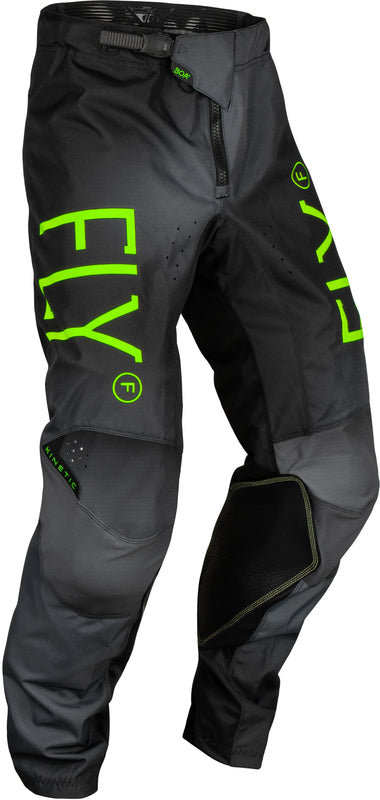 Детски мотокрос брич FLY RACING Kinetic Prodigy-Charcoal/Neon Green/True Blue