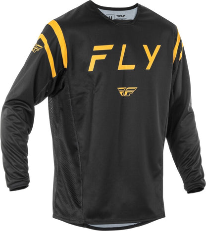Мотокрос блуза FLY RACING Kinetic Center- Black/Gold 2025