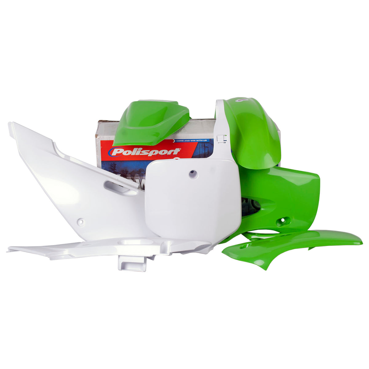 Пластмасов MX кит Polisport за Kawasaki KLX110-2002-09 OEM Color