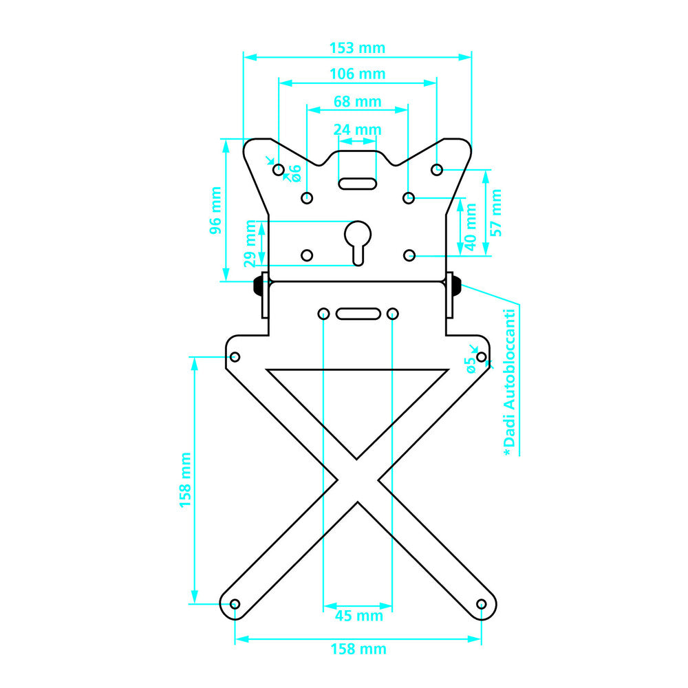 Стойка за номер – X-plate  90144