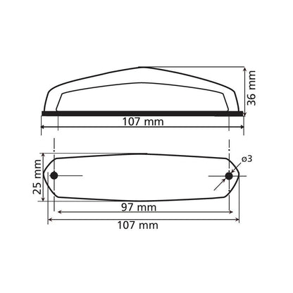 Задни светлини "Hirox" Led 12V - 90161