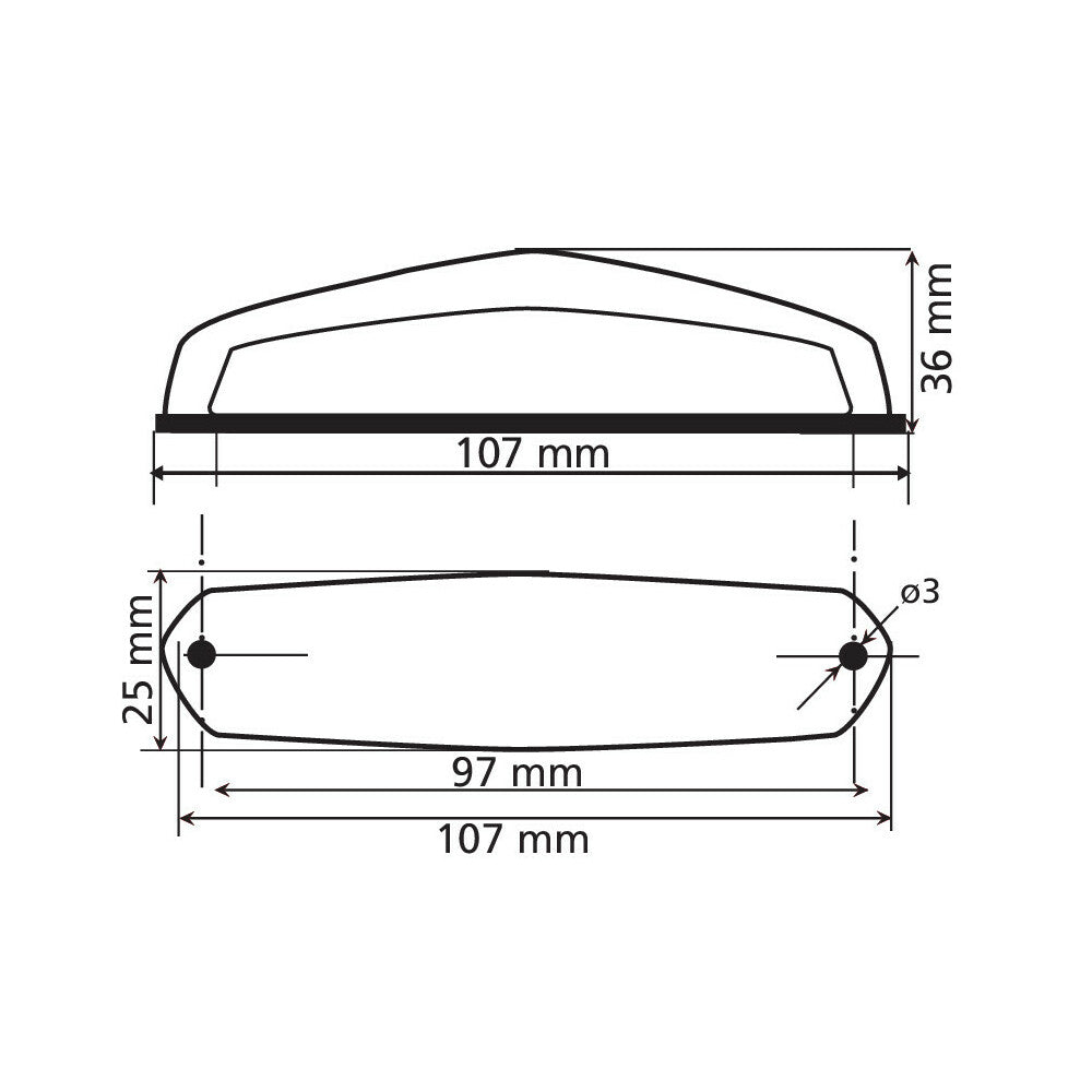 Задни светлини "Hirox" Led 12V - 90161